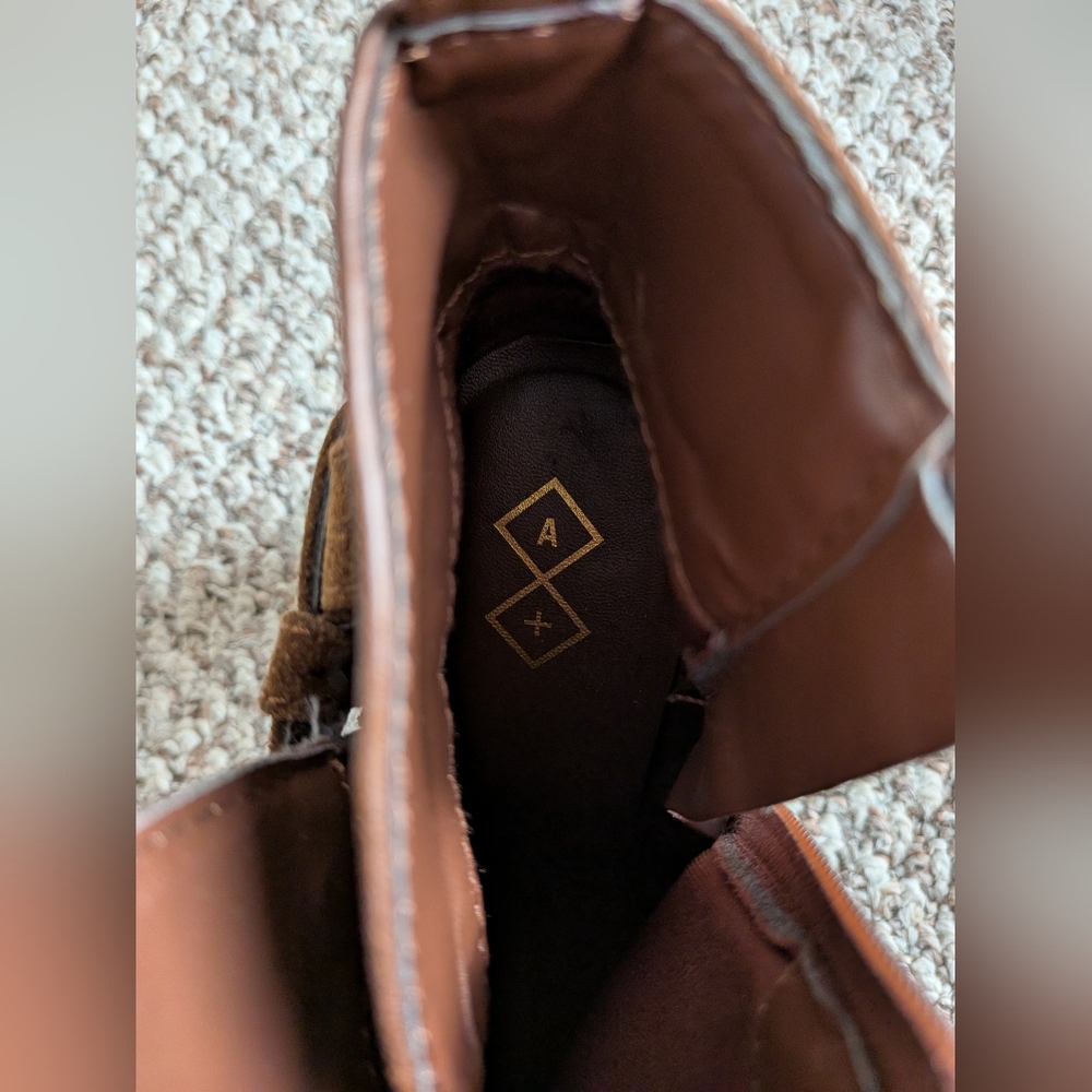 Target Brown Ankle Boots with Bow Detail Size 8.5 NWOT - Picture 2 of 8